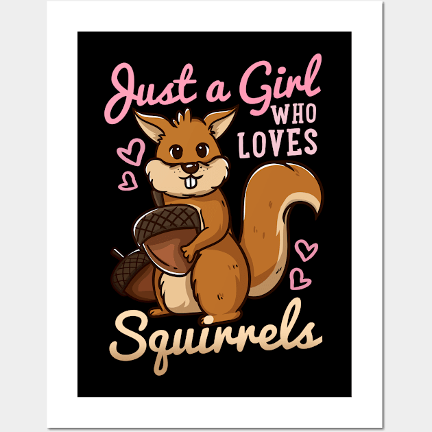 Squirrels Wall Art by KAWAIITEE